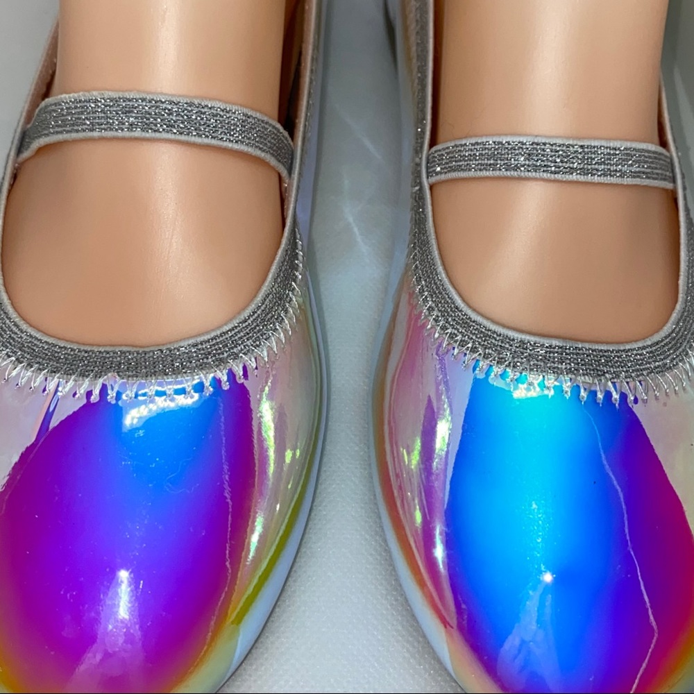 New Holographic Ballet Flats